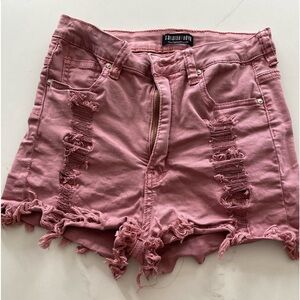 Mudd Pink jean Short Shorts